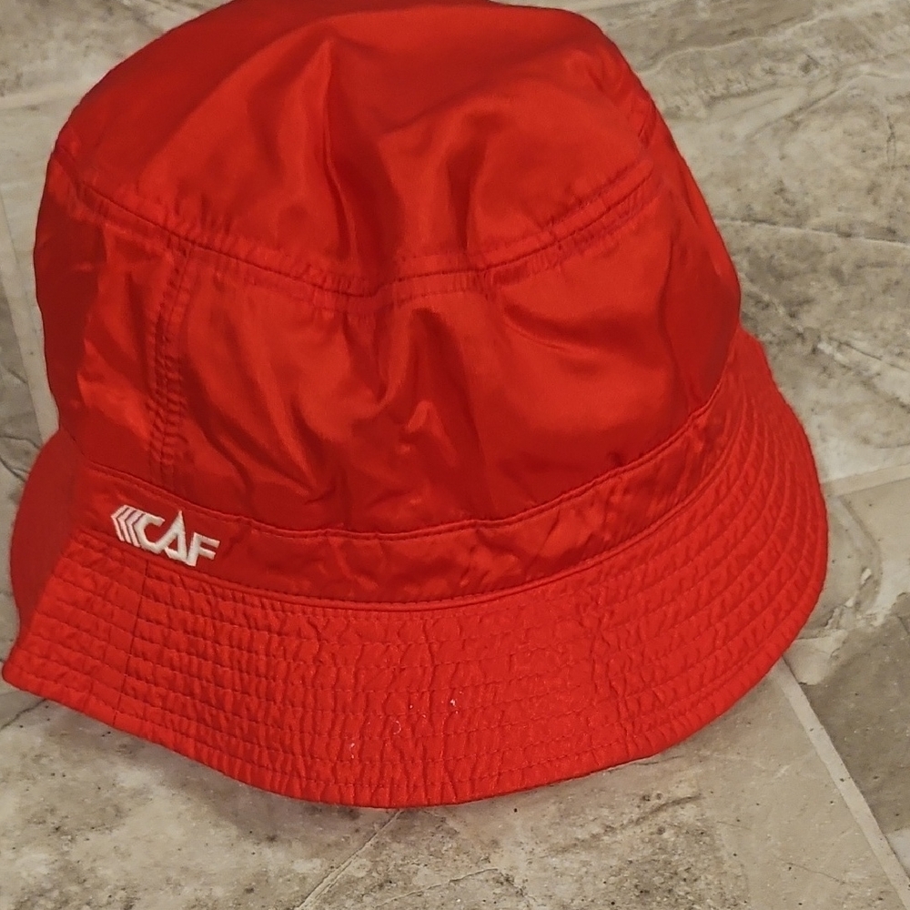 Red Bucket Hat - Classic Women's Outdoor Hat